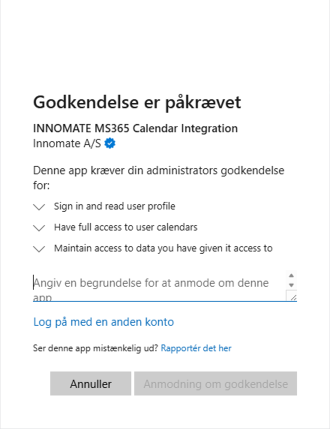 Godkendelse er påkrævet